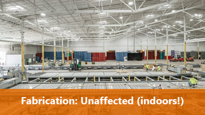 Fabrication: Unaffected (indoors!)