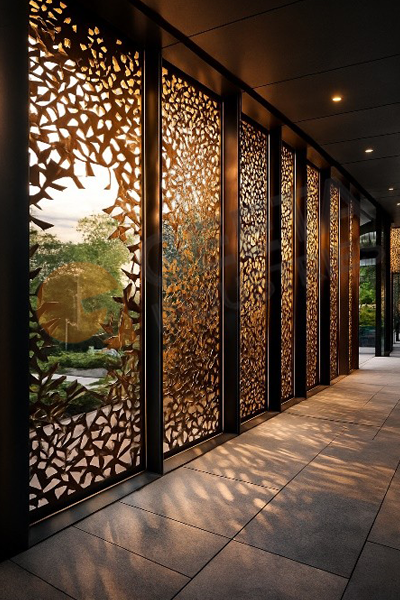 Laser-Cut Metal Screen